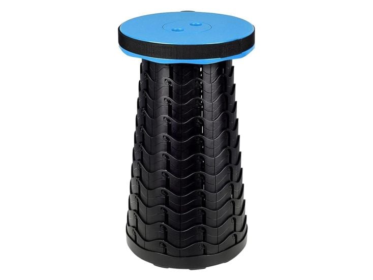 Campingwise Tabouret de camping pliable - Bleu