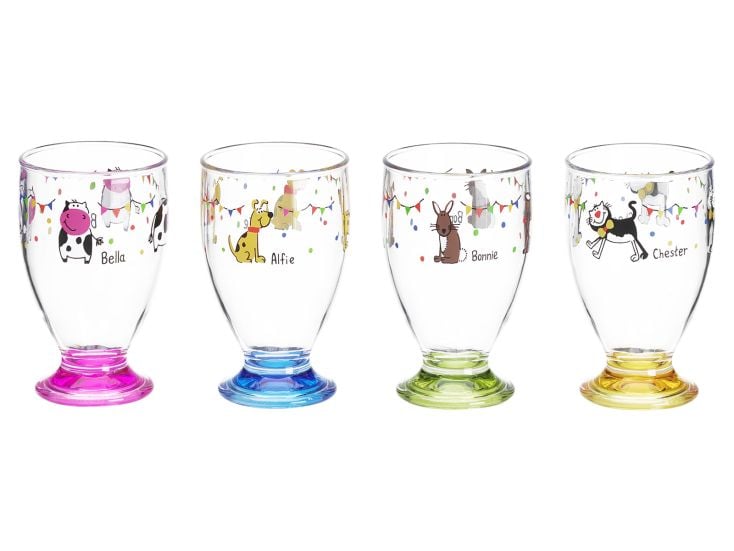 Flamefield Charlie and Friends lot de 4 verres