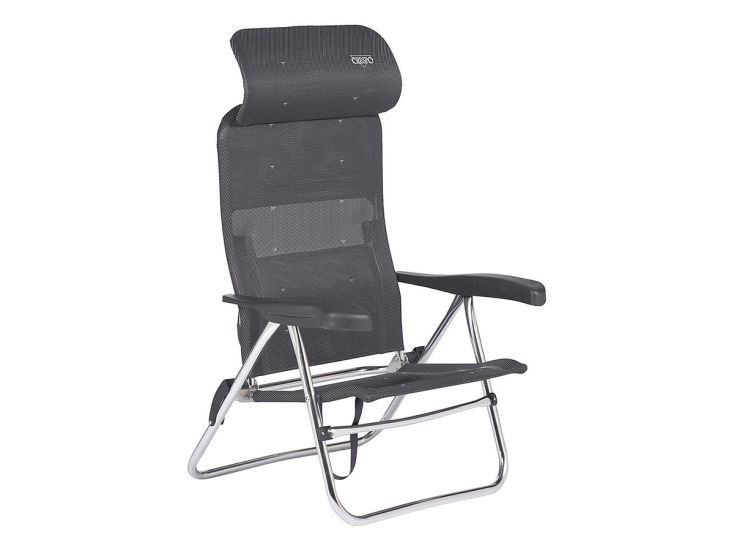 Crespo Fauteuil de plage AL/205 Compact Gris foncé
