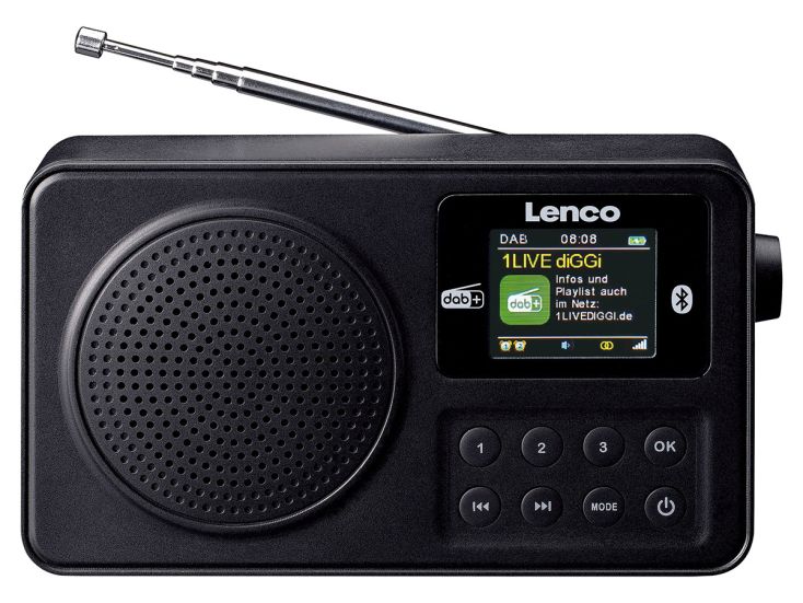 Lenco PDR-033BK Radio DAB+ - Noir