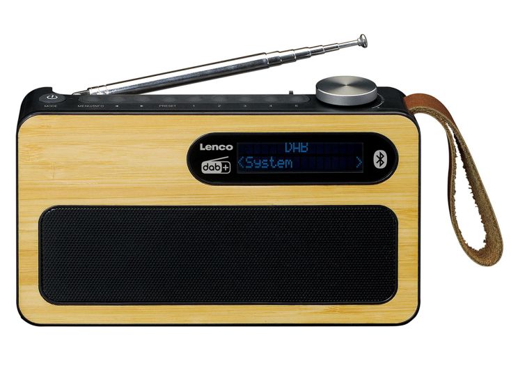 Lenco PDR-040BAMBOOBK Radio DAB+ - Bambou,Noir