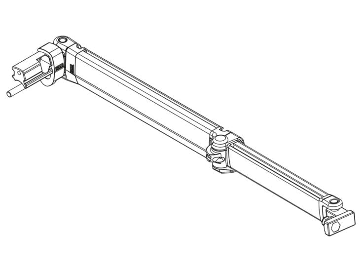 Fiamma bras articulé gauche F45S 300-450
