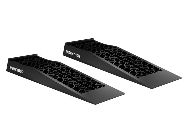 WERKTHOR Rampe d’Accès Extra Plate Voiture Lot de 2