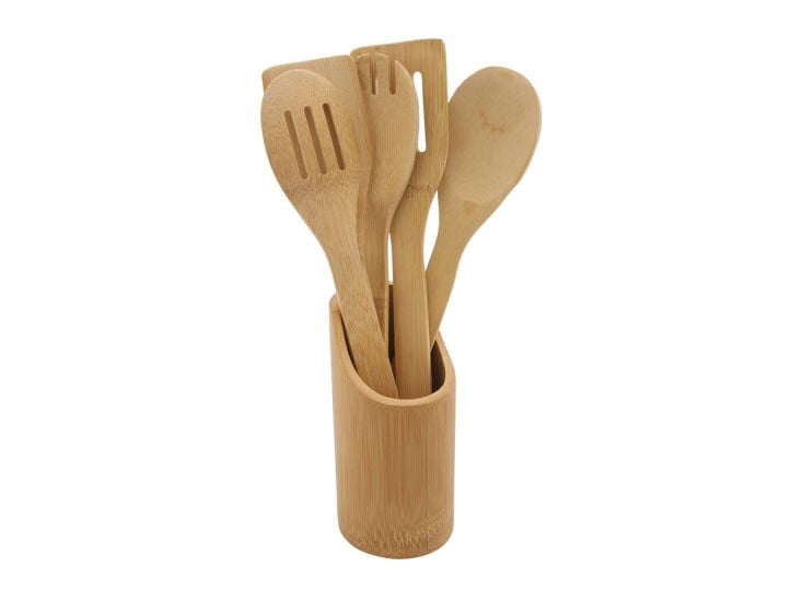 Lot de 5 spatules bambou