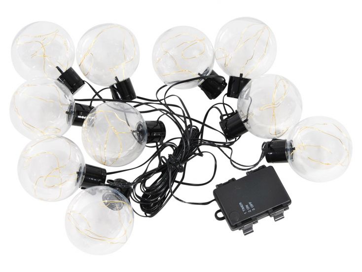 Guirlande lumineuse ampoules transparentes 50 LED