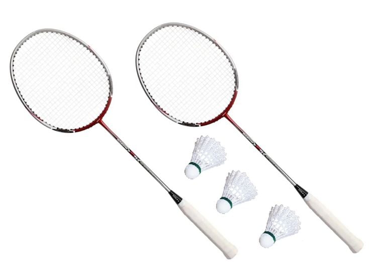 Campingwise Set de badminton - 2 raquettes et 12 volants