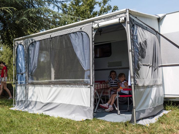 Fiamma Caravanstore Zip XL 550 Royal Grey store étui avec auvent