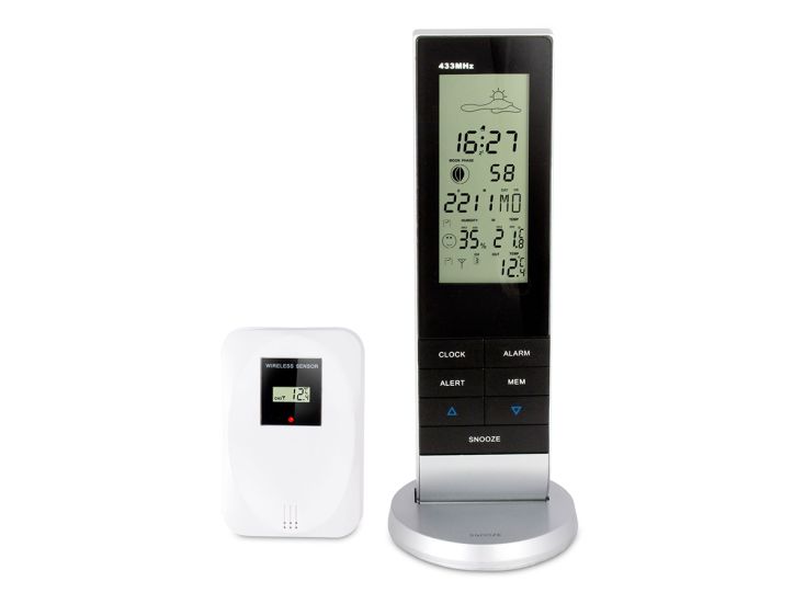 Alecto WS-1150 Staion météo - Noir,Argent