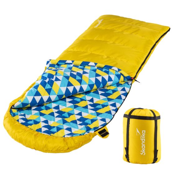 Skandika Dundee sac de couchage zip à gauche - jaune