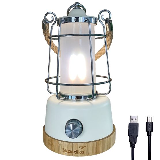 Skandika Kiruna Lampe de camping - blanc