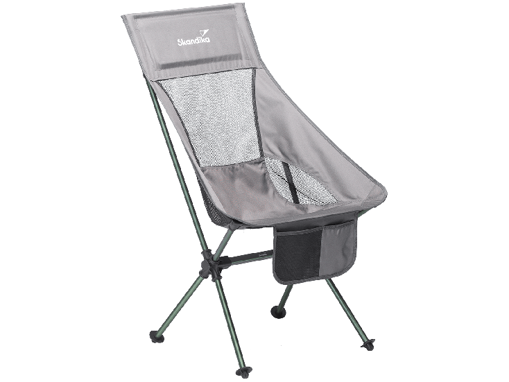 Skandika Compact Chaise de camping - Gris