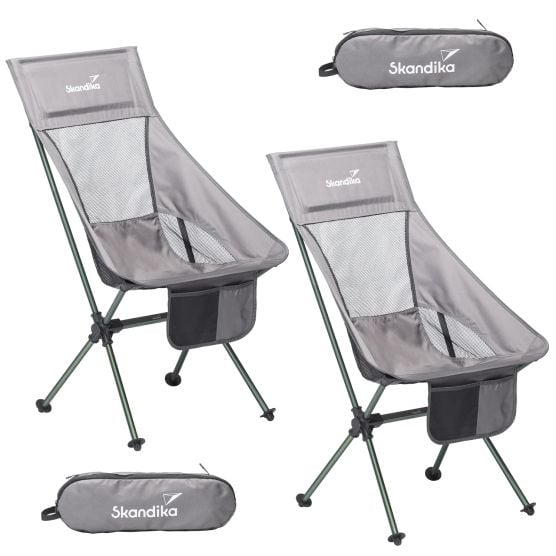 Skandika Compact lot de 2 chaises pliantes