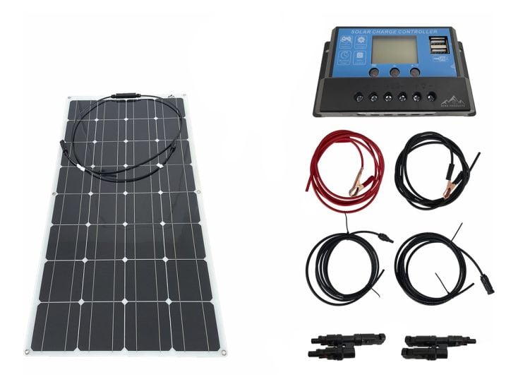 Bergproducts 100 watts ensemble de panneaux solaires flexibles