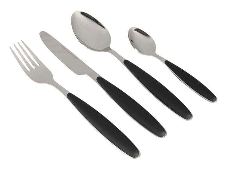 Gimex Soft Touch Couverts 16 Pièces - Noir