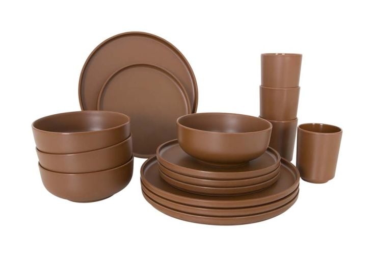 Bo-Camp Industrial Patom  Vaisselle 16 Pièces - Terra