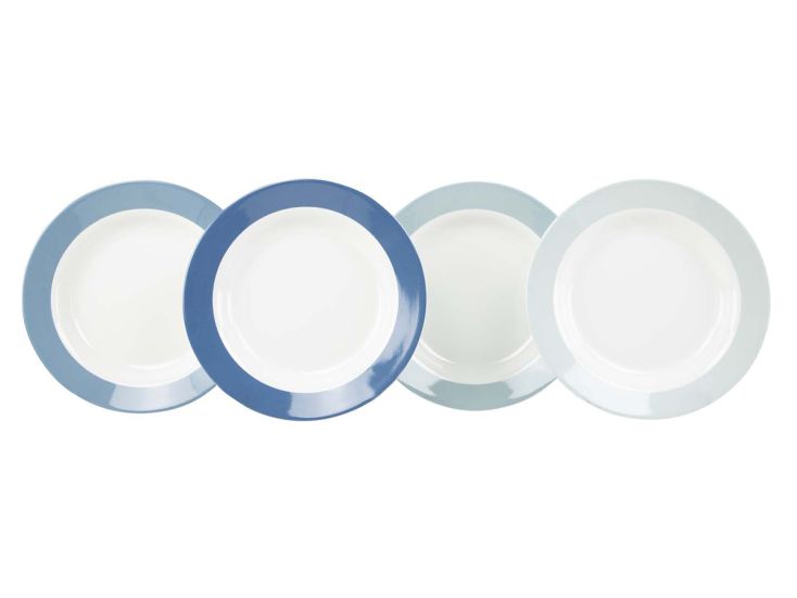 Gimex Colour Line Assiette creuse 4 pièces - Blue