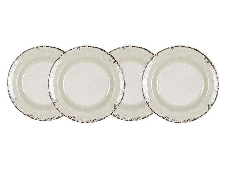 Gimex  Stone Line Assiette creuse Sable 4 Pièces