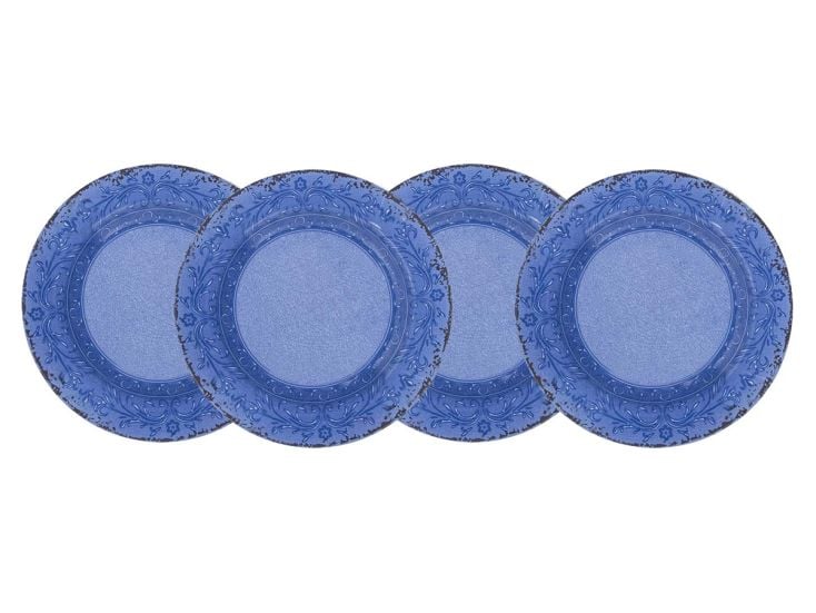 Gimex Stone Line Assiette creuse 4 Pièces Azur