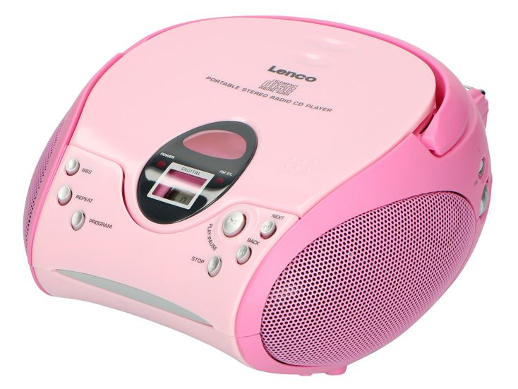 Lenco SCD-24 PINK Lecteur CD Boombax - Rose