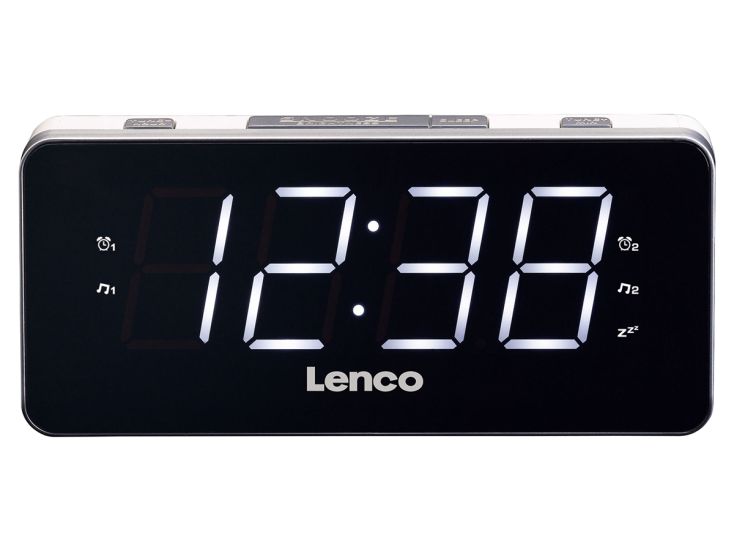 Lenco CR-18 Radio avec alarme numérique - Blanc
