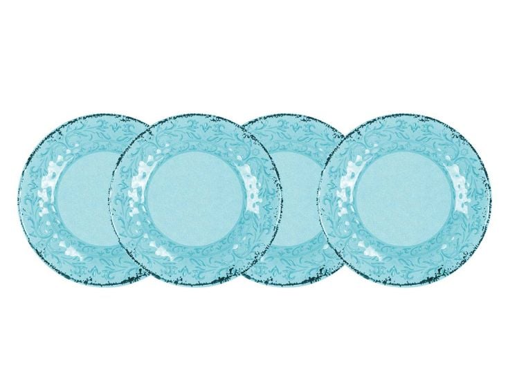 Gimex Stone Line Assiette creuse Opale 4 Pièces
