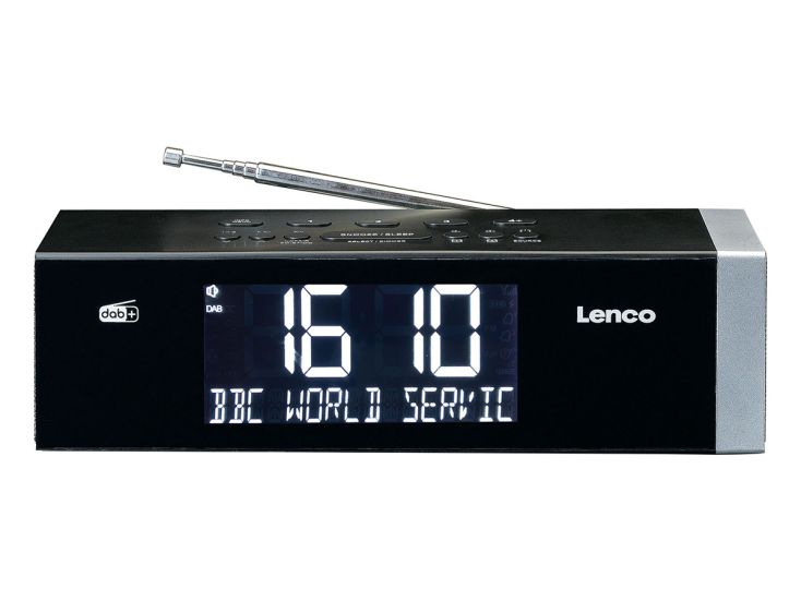 Lenco CR-640BK Radio avec alarme numérique - Noir,Argent