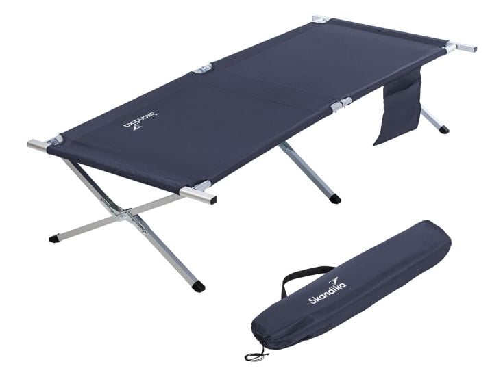 Skandika Vuoma lit de camp - Bleu
