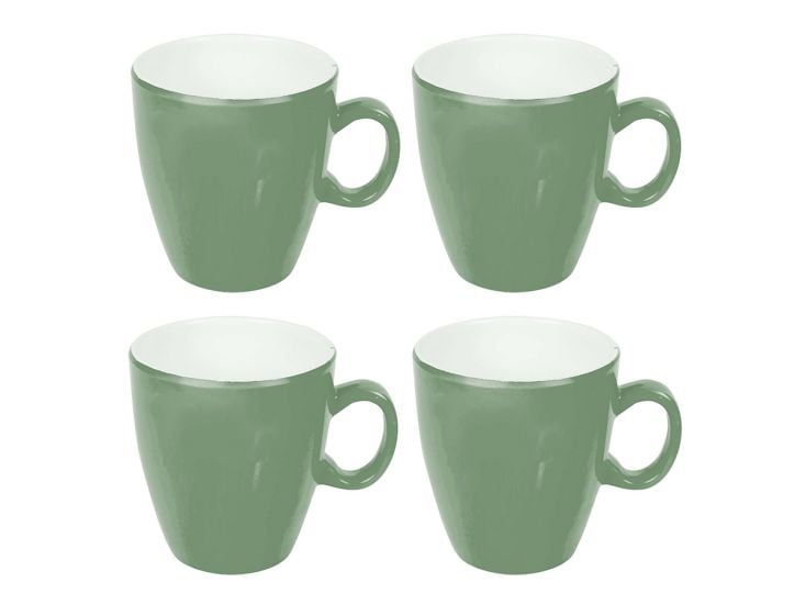 Bo-Camp Two-Tone Tasse Mélamine 4 Pièces - Vert