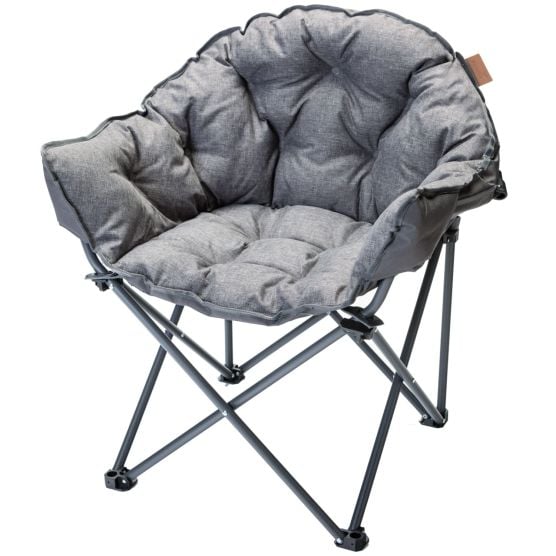 Skandika Moonchair Premium XL Chaise pliante - Gris