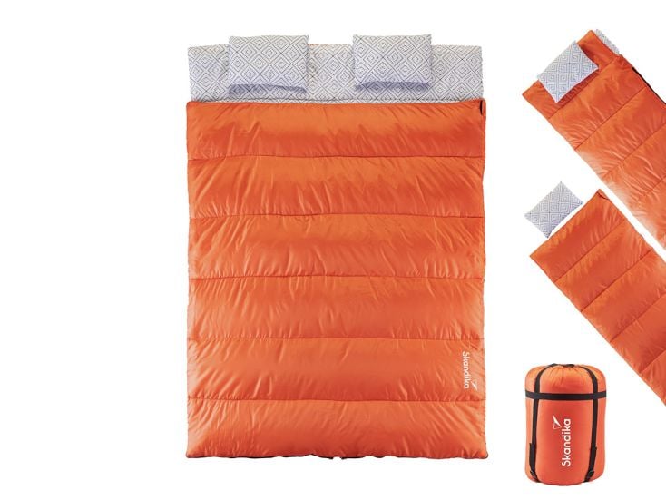 Skandika Iceland Double sac de couchage - orange