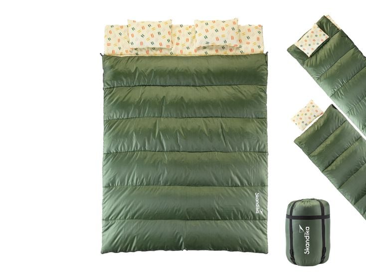 Skandika Iceland Double sac de couchage - vert