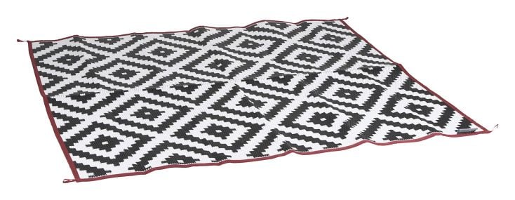 Bo-Camp Urban Outdoor Tapis Détente - Noir/Blanc