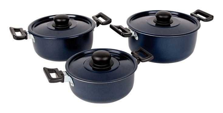 Bo-Camp Batterie de cuisine Rondo 3 Pièces