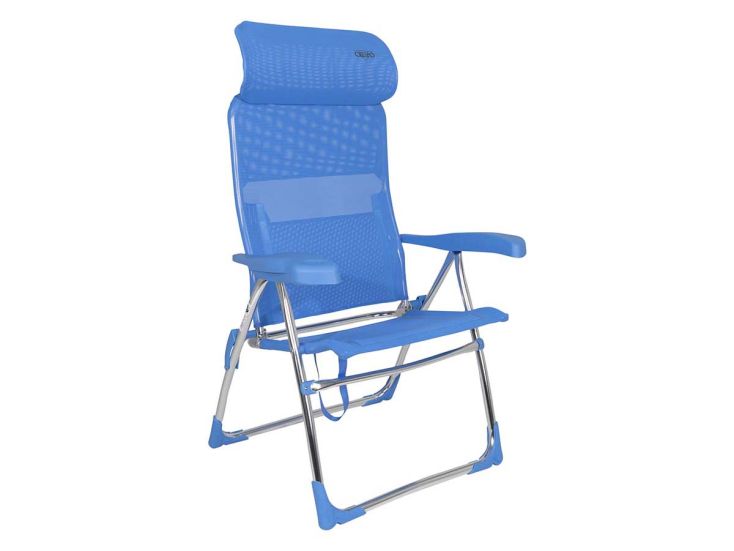 Crespo Fauteuil de plage AL/206 Compact Bleu