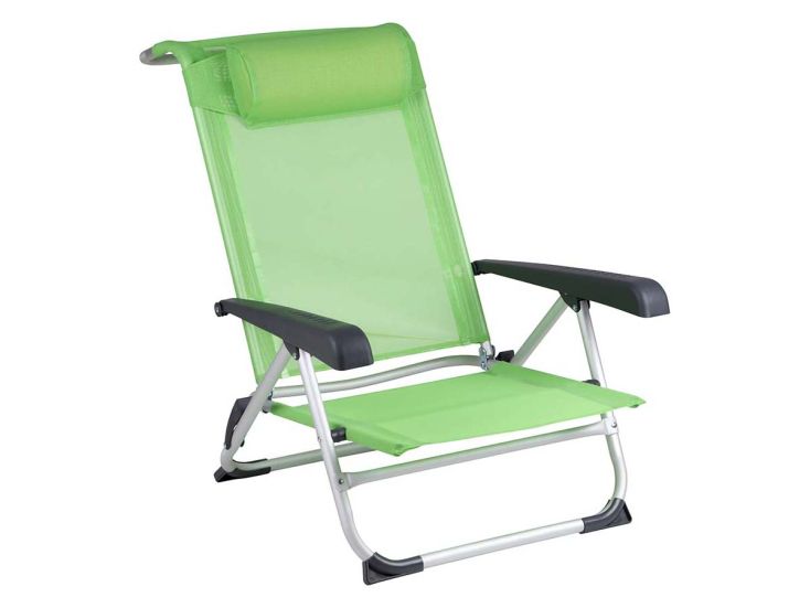 Bo-Camp Chaise de plage Saint-Tropez Aluminium Vert