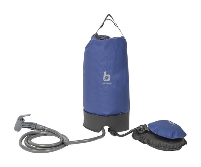 Bo-Camp Douche Compacte Solaire avec pompe  11 Litres