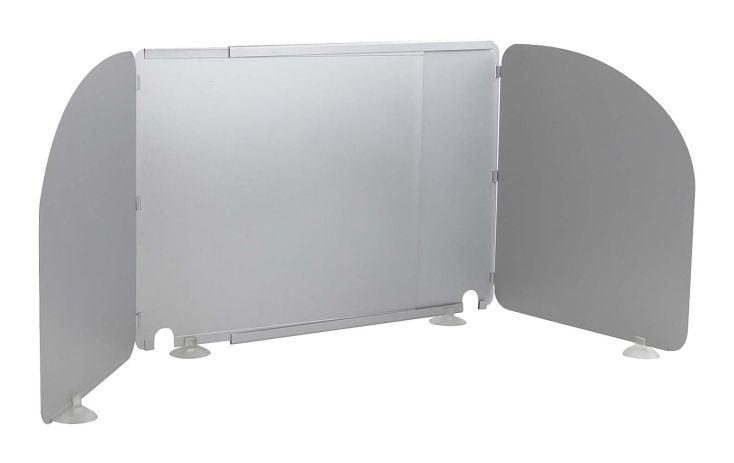 Bo-Camp Cuisson Paravent Universel Acier Ajustable