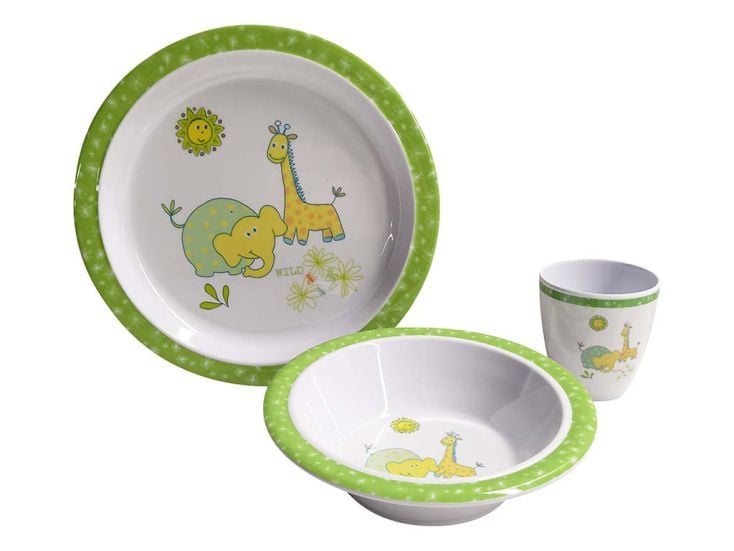 Gimex Kids Line Vaisselle Faune/Flore 3 Pièces