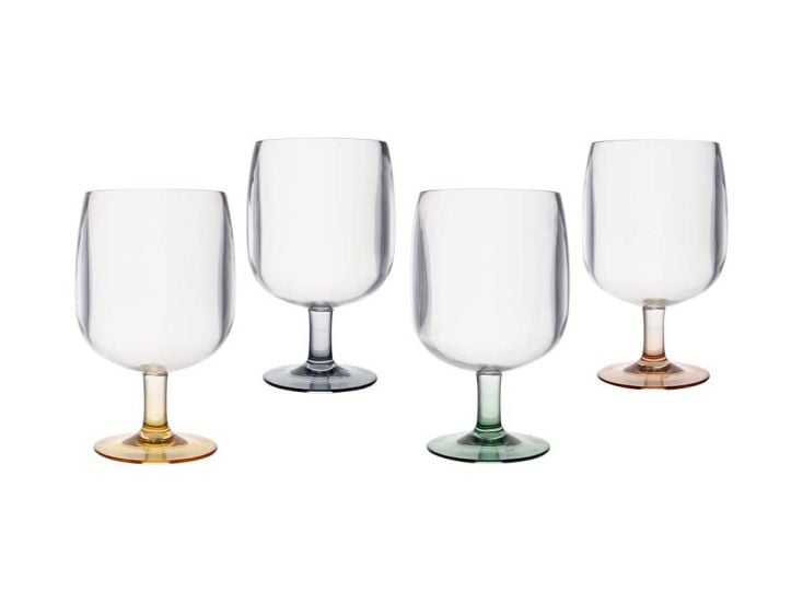 Bo-Camp Pastel Verre à vin Ornans 250 ml 4 Pièces