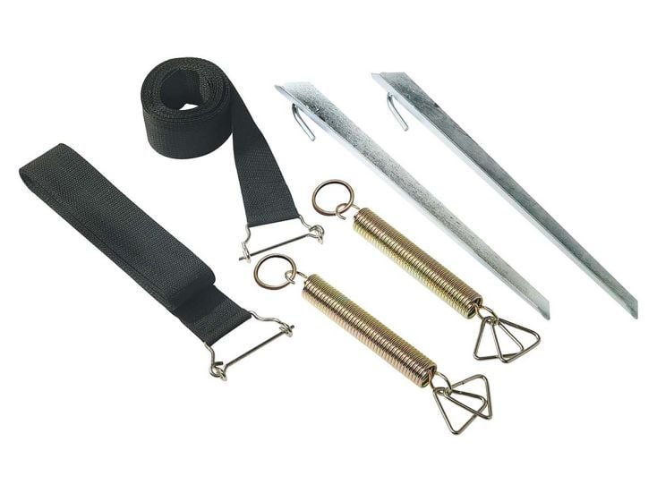 Bo-Camp Kit d'arrimage Universel Clips 2 Pièces de 3,5 mètres