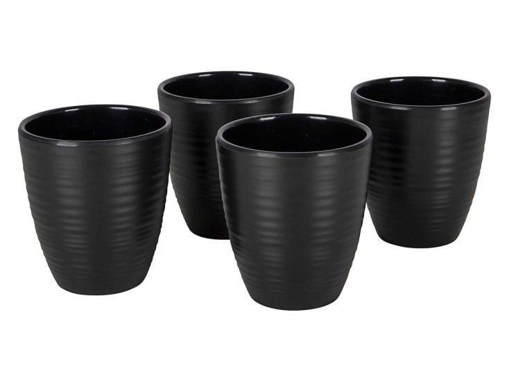Bo-Camp Industrial Orville  tasse mélamine 4 pièces - Noir