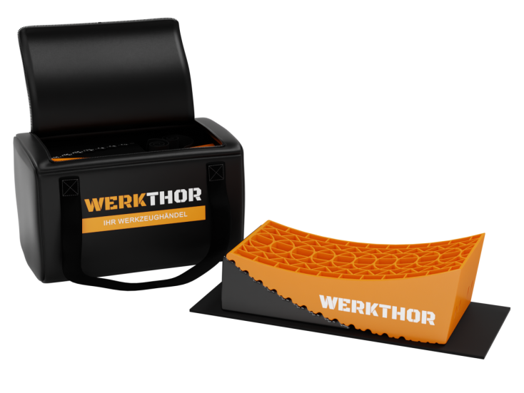 WERKTHOR cales camping-car 13,5t – Set 2 pcs avec sac