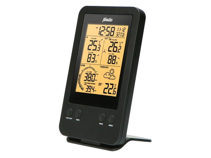 Alecto WS-3400 Staion météo - Noir