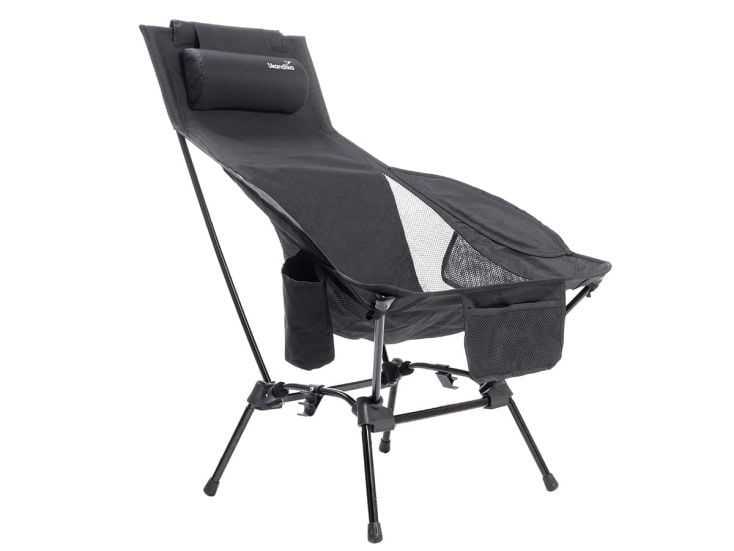 Skandika Compact Plus chaise de camping - noir