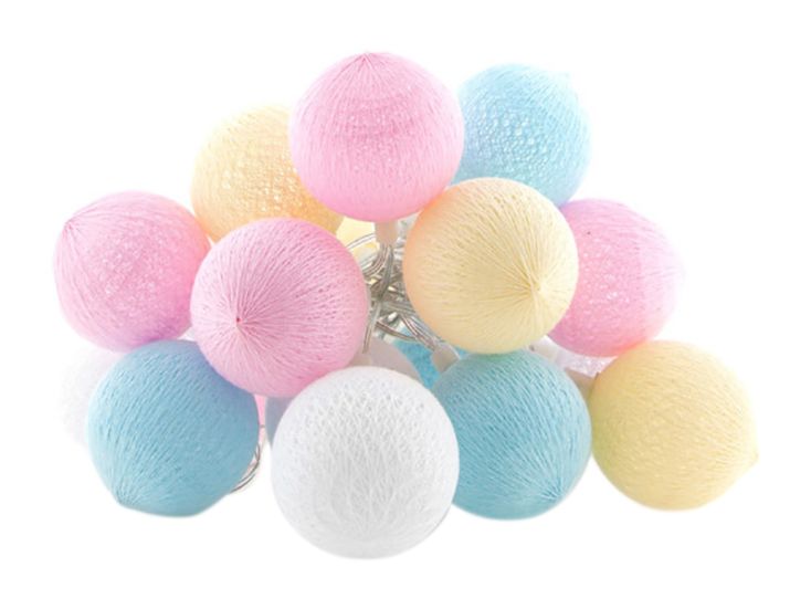 Cotton Ball Lights Outdoor Extension Kit guirlande - Pastel