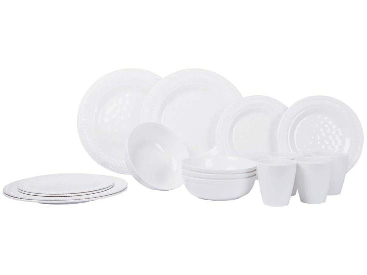 Gimex Royal Line Vaisselle 16 Pièces -  Blanc