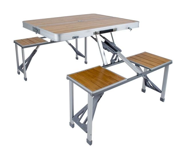 Bo-Camp Table de pique-nique Bambou