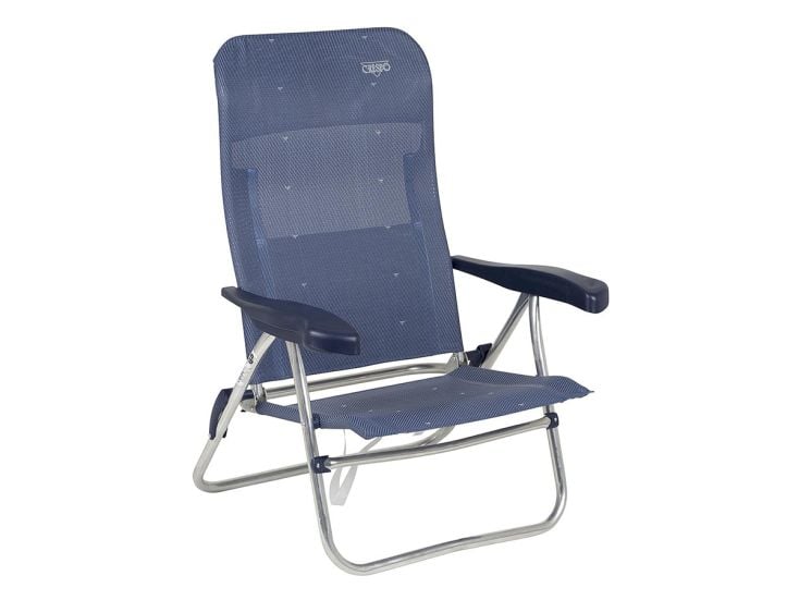 Crespo Fauteuil de plage AL/205 Bleu foncé