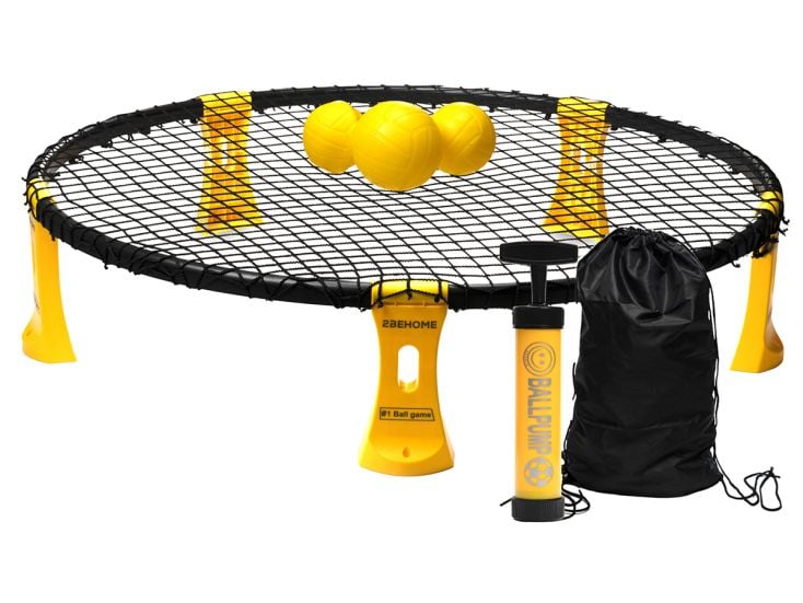 2BEHOME Set de filets ronds - Convient pour Spikeball - Jaune