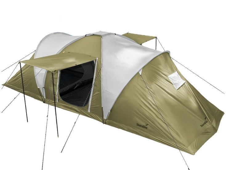 Skandika Hammerfest 4 Protect Tente Dôme - Gris/Vert
